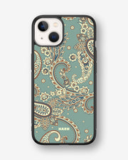 iPhone 13 Mini Hard Case – Paisley Green - View 1