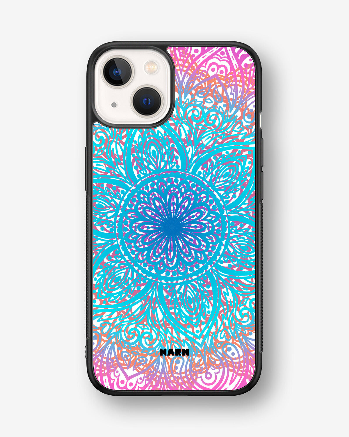 iPhone 13 Mini Hard Case – Pastel Mandala - View 1