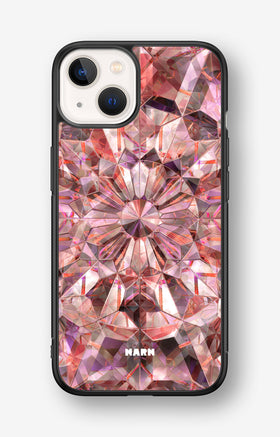 iPhone 13 Mini Hard Case – Pink Crystals - View 1