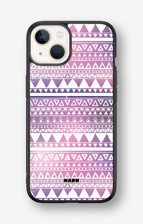 iPhone 13 Mini Hard Case – Purple Aztec - View 1