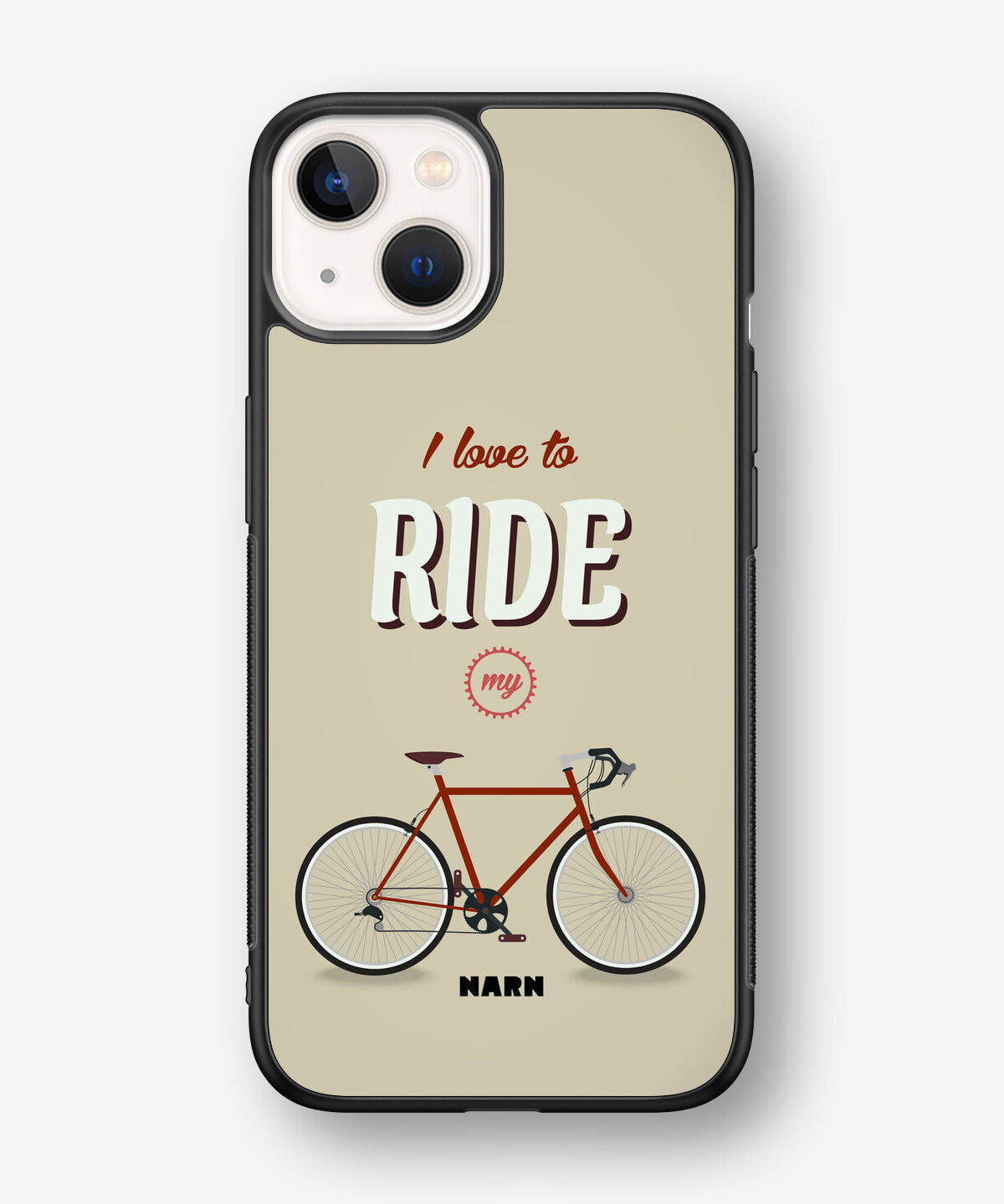iPhone 13 Mini Hard Case – Ride My Bicycle - View 1