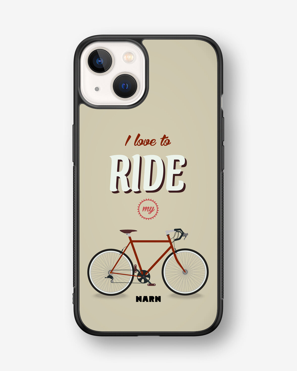 iPhone 13 Mini Hard Case – Ride My Bicycle - View 1