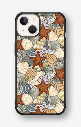 iPhone 13 Mini Hard Case – Sea Shells - View 1