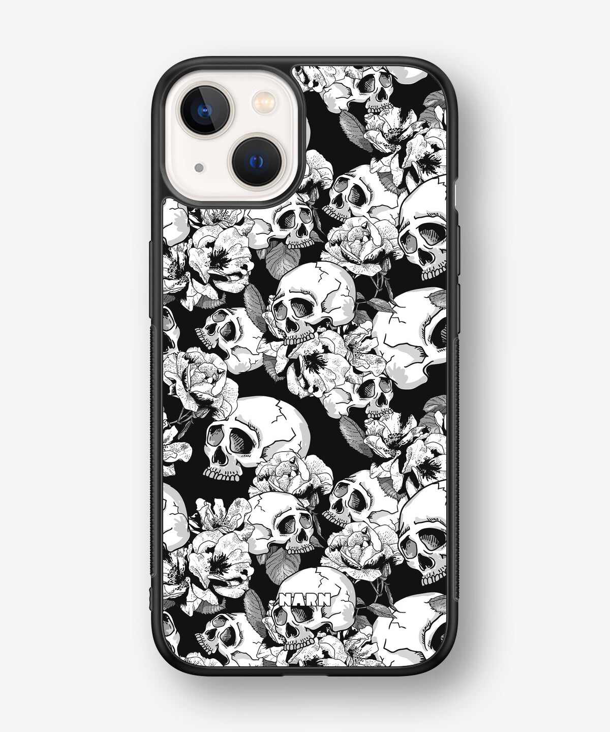 iPhone 13 Mini Hard Case – Skull Garden - View 1