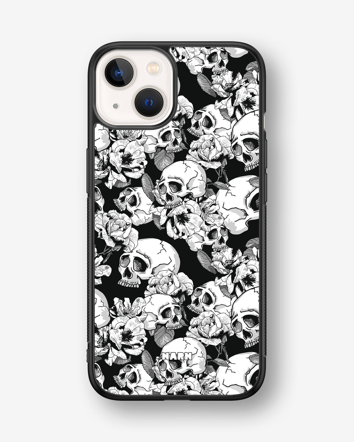 iPhone 13 Mini Hard Case – Skull Garden - View 1