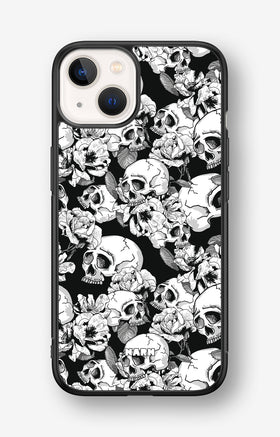 iPhone 13 Mini Hard Case – Skull Garden - View 1