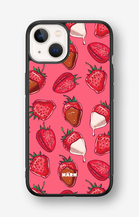 iPhone 13 Mini Hard Case – Strawberry Chocolate - View 1