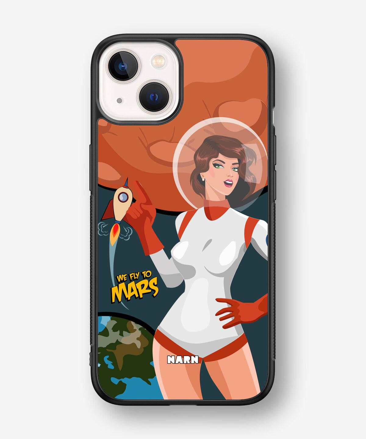 iPhone 13 Mini Hard Case – We Fly To Mars - View 1