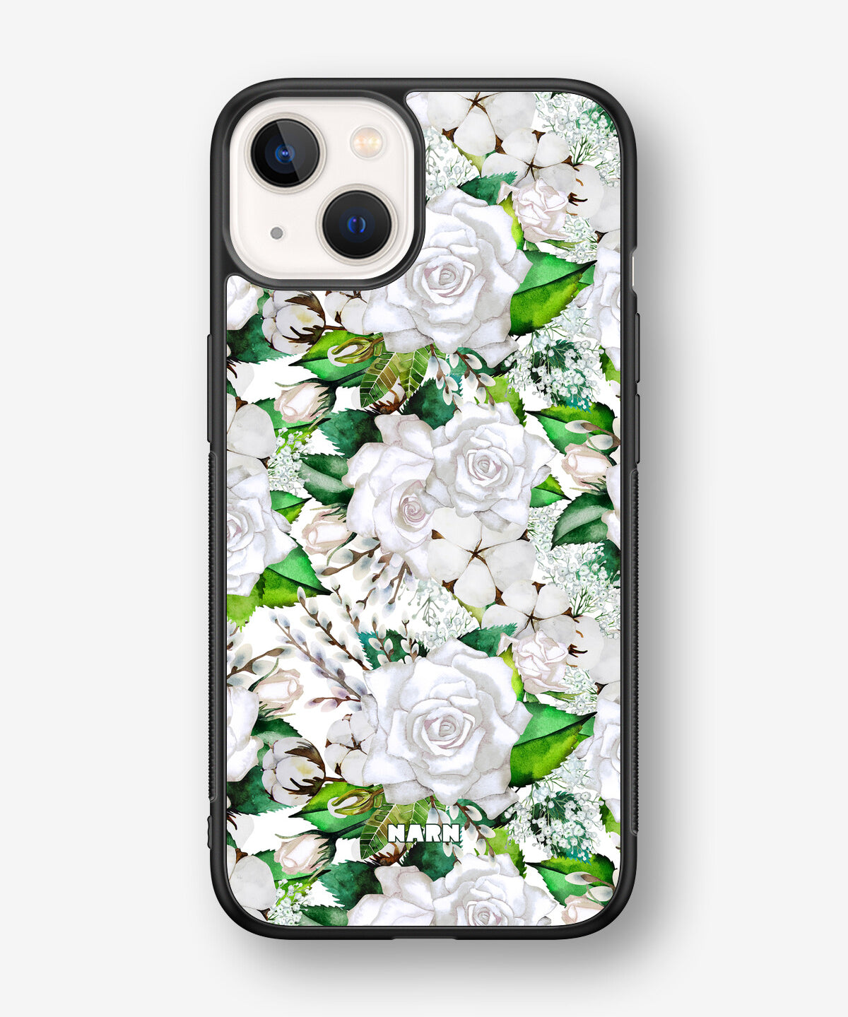 iPhone 13 Mini Hard Case – White Bloom - View 1