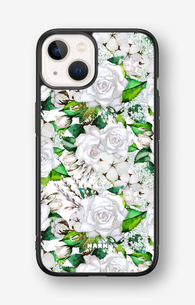 iPhone 13 Mini Hard Case – White Bloom - View 1