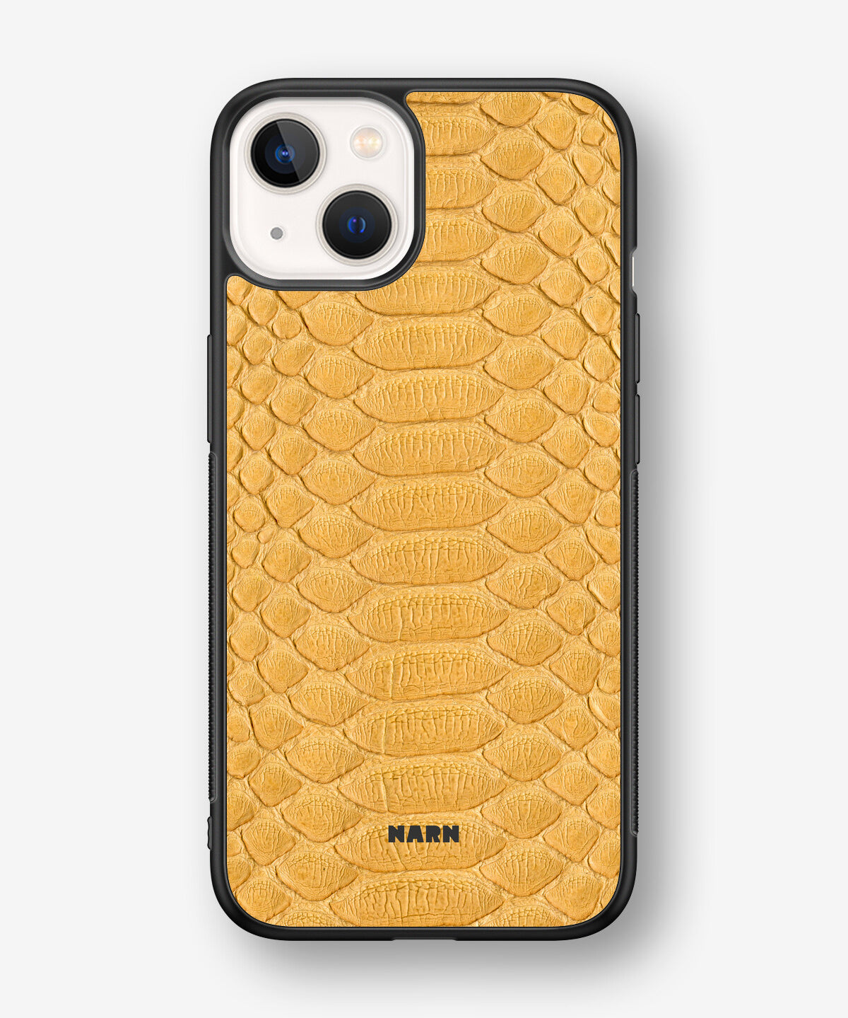 iPhone 13 Mini Hard Case – Yellow Snake - View 1