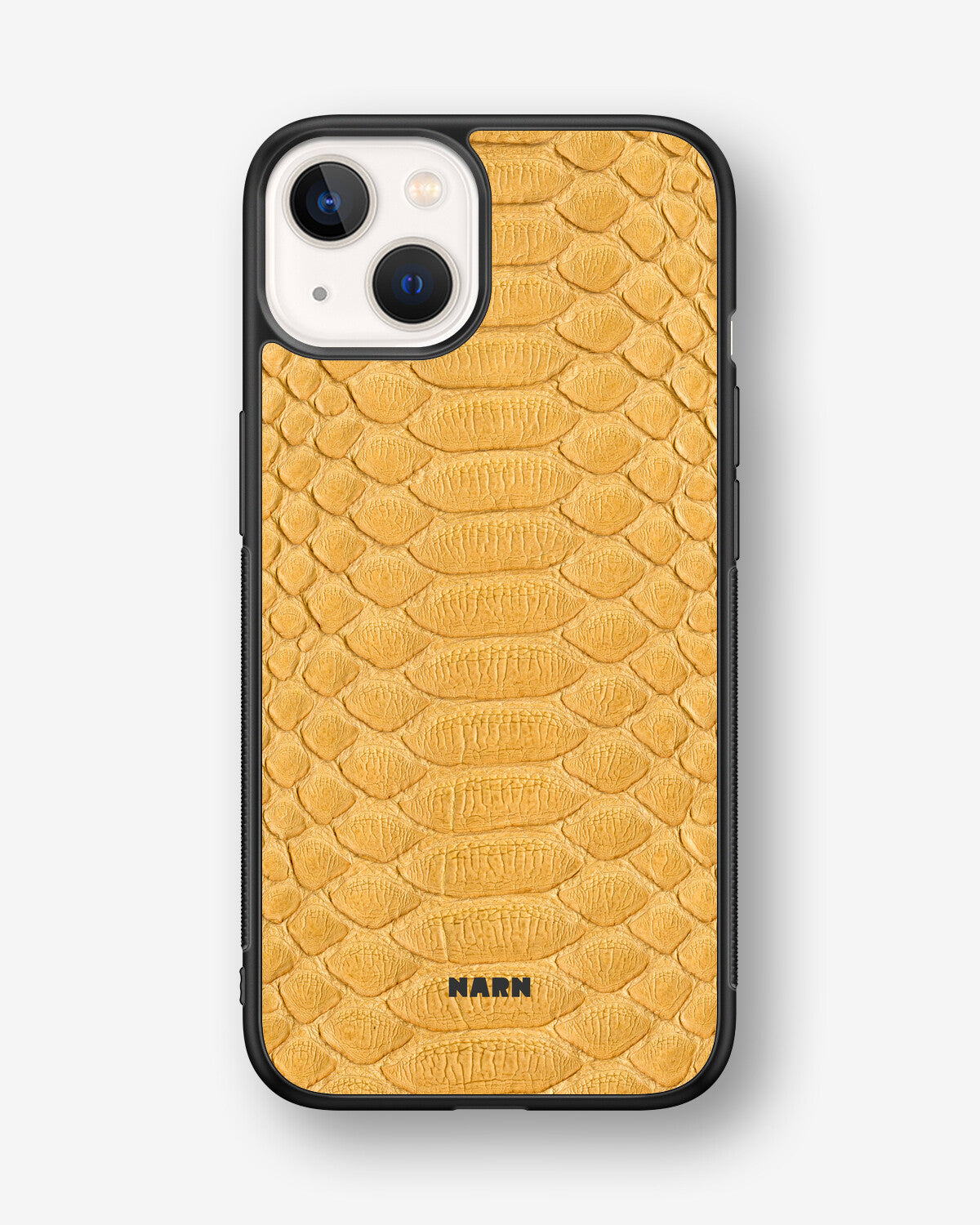 iPhone 13 Mini Hard Case – Yellow Snake - View 1