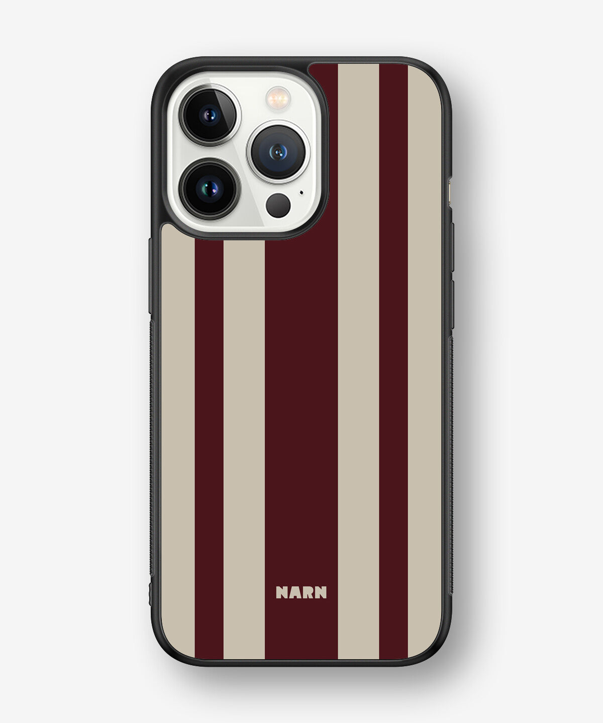 iPhone 13 Pro Hard Case – Bordeaux Stripe - View 1