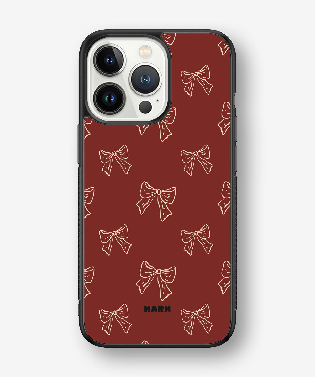 iPhone 13 Pro Hard Case – Cherry Bows - View 1