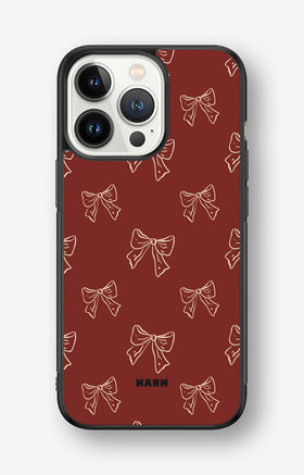 iPhone 13 Pro Hard Case – Cherry Bows - View 1