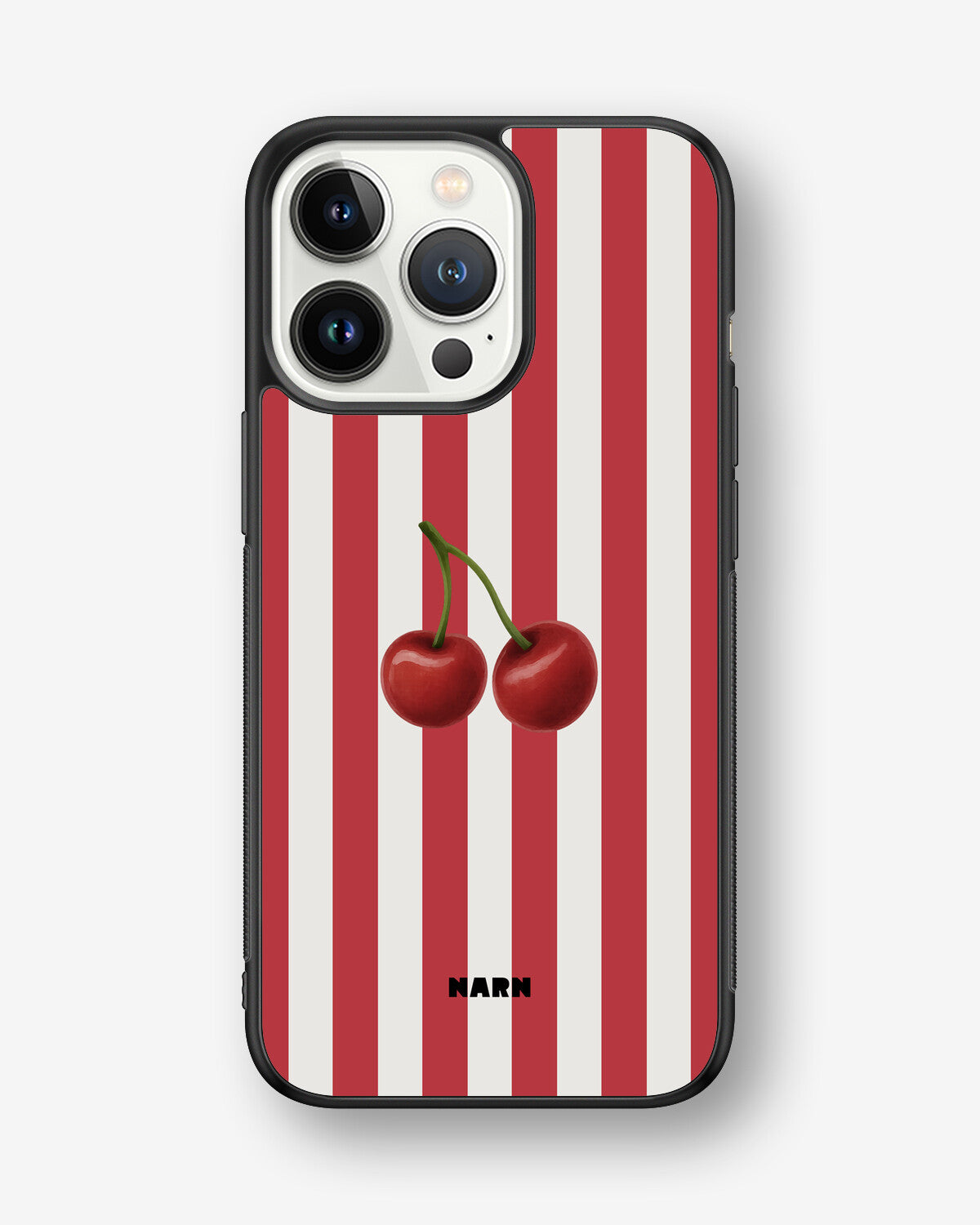 iPhone 13 Pro Hard Case – Cherry Stripes - View 1