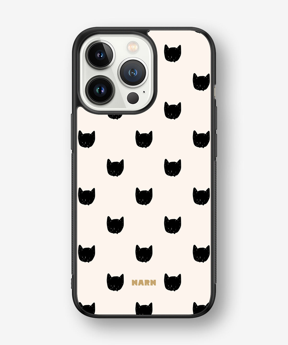 iPhone 13 Pro Hard Case – Kitty Dots - View 1