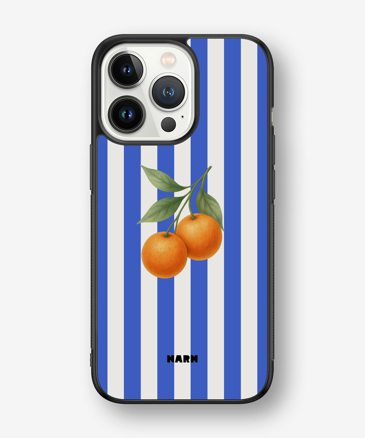 iPhone 13 Pro Hard Case – Orange Stripes - View 1