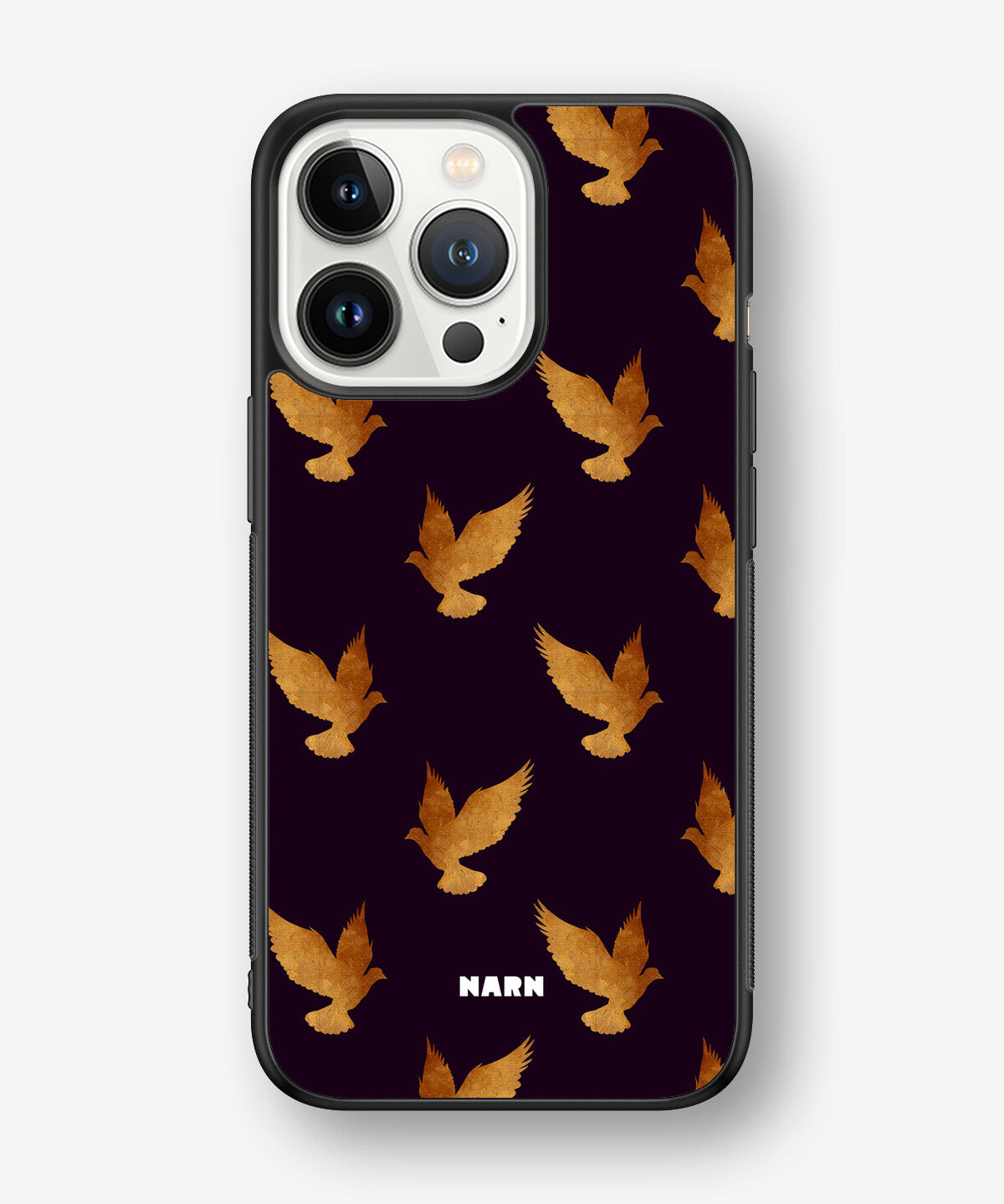 iPhone 13 Pro Hard Case – Royal Doves - View 1