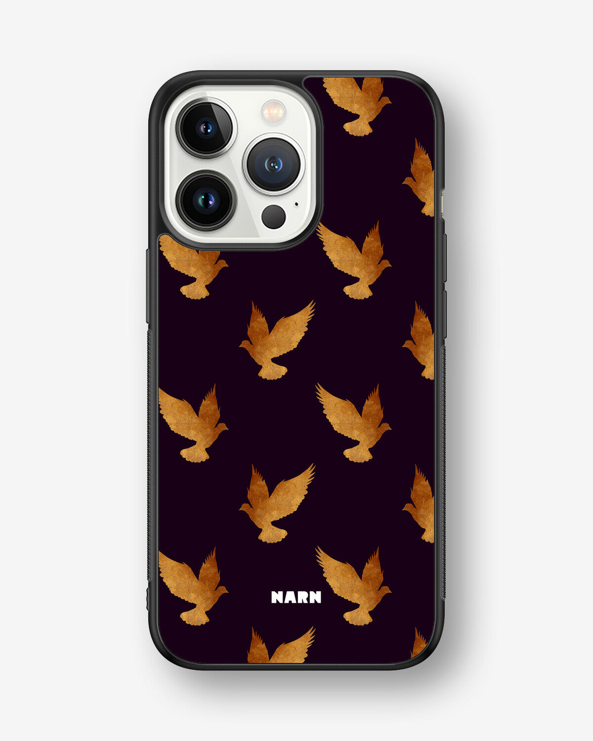 iPhone 13 Pro Hard Case – Royal Doves - View 1