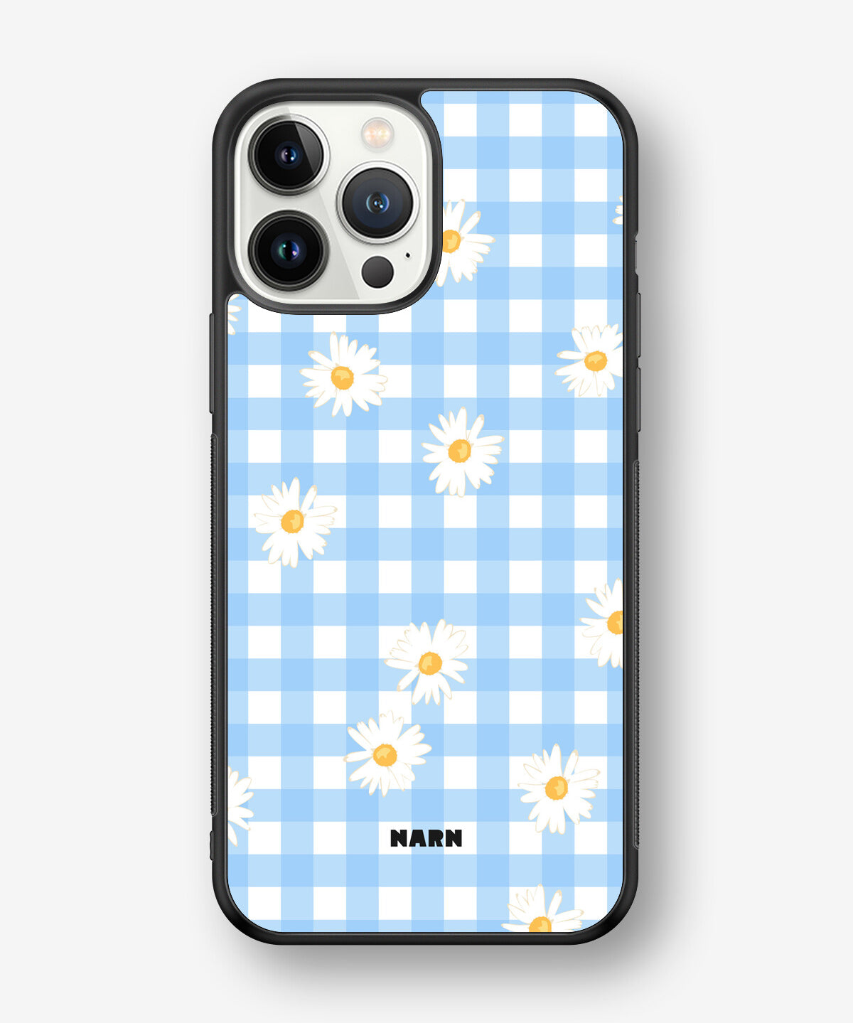 iPhone 13 Pro Max Hard Case – Blue Daisies - View 1