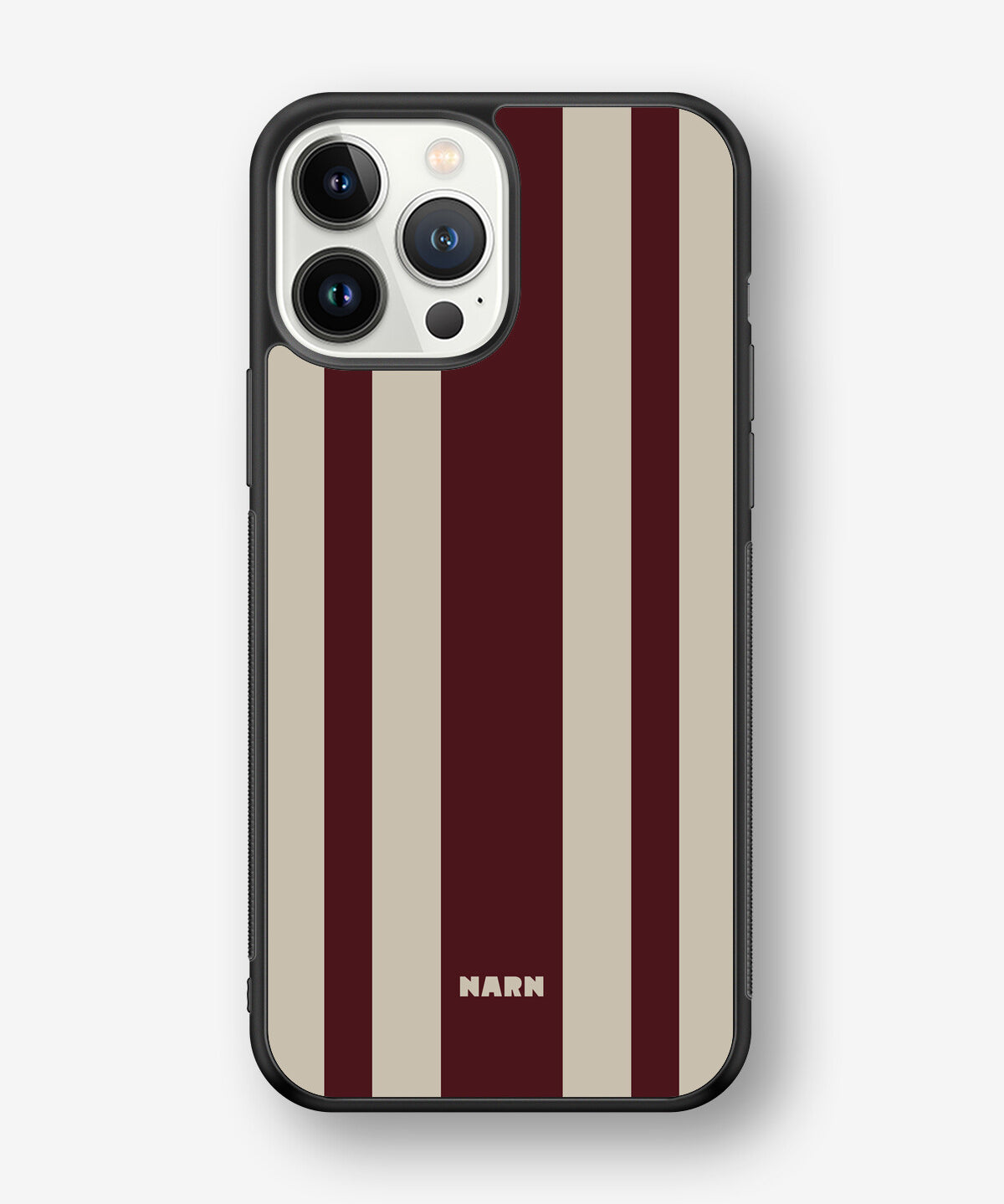 iPhone 13 Pro Max Hard Case – Bordeaux Stripe - View 1