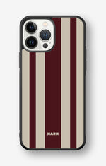 iPhone 13 Pro Max Hard Case – Bordeaux Stripe - View 1