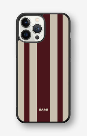 iPhone 13 Pro Max Hard Case – Bordeaux Stripe - View 1