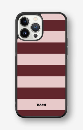 iPhone 13 Pro Max Hard Case – Cranberry Stripe - View 1