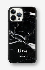iPhone 13 Pro Max Hard Case – Custom - Black Marble - View 1