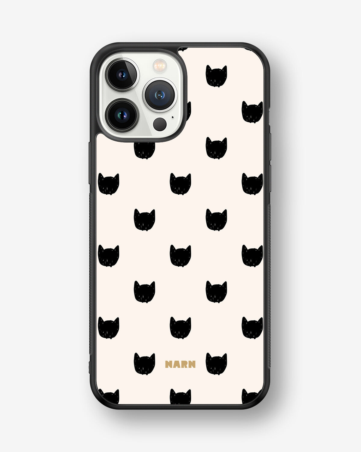 iPhone 13 Pro Max Hard Case – Kitty Dots - View 1
