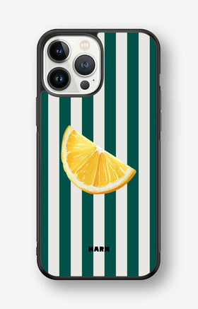 iPhone 13 Pro Max Hard Case – Lemon Stripes - View 1