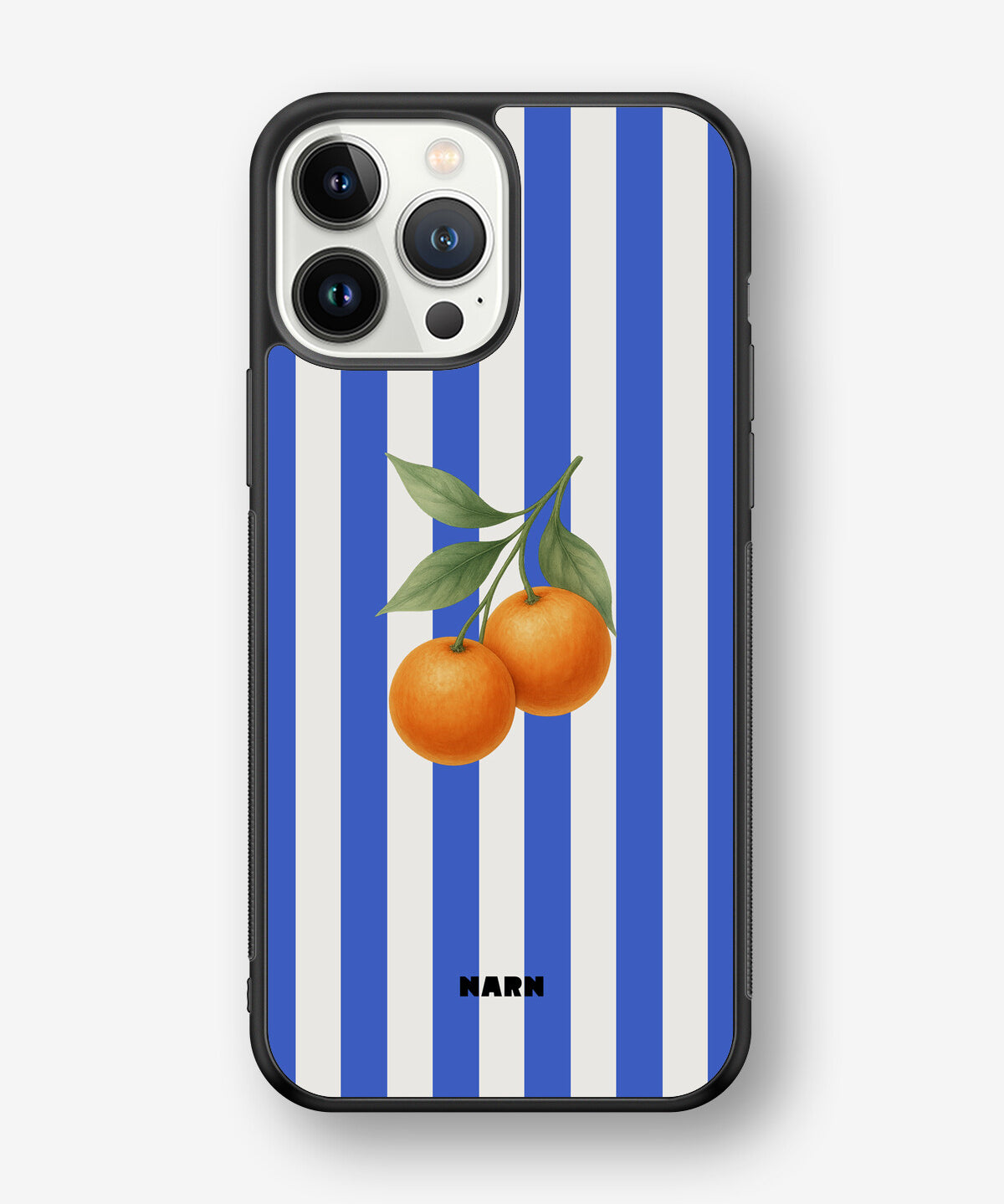 iPhone 13 Pro Max Hard Case – Orange Stripes - View 1