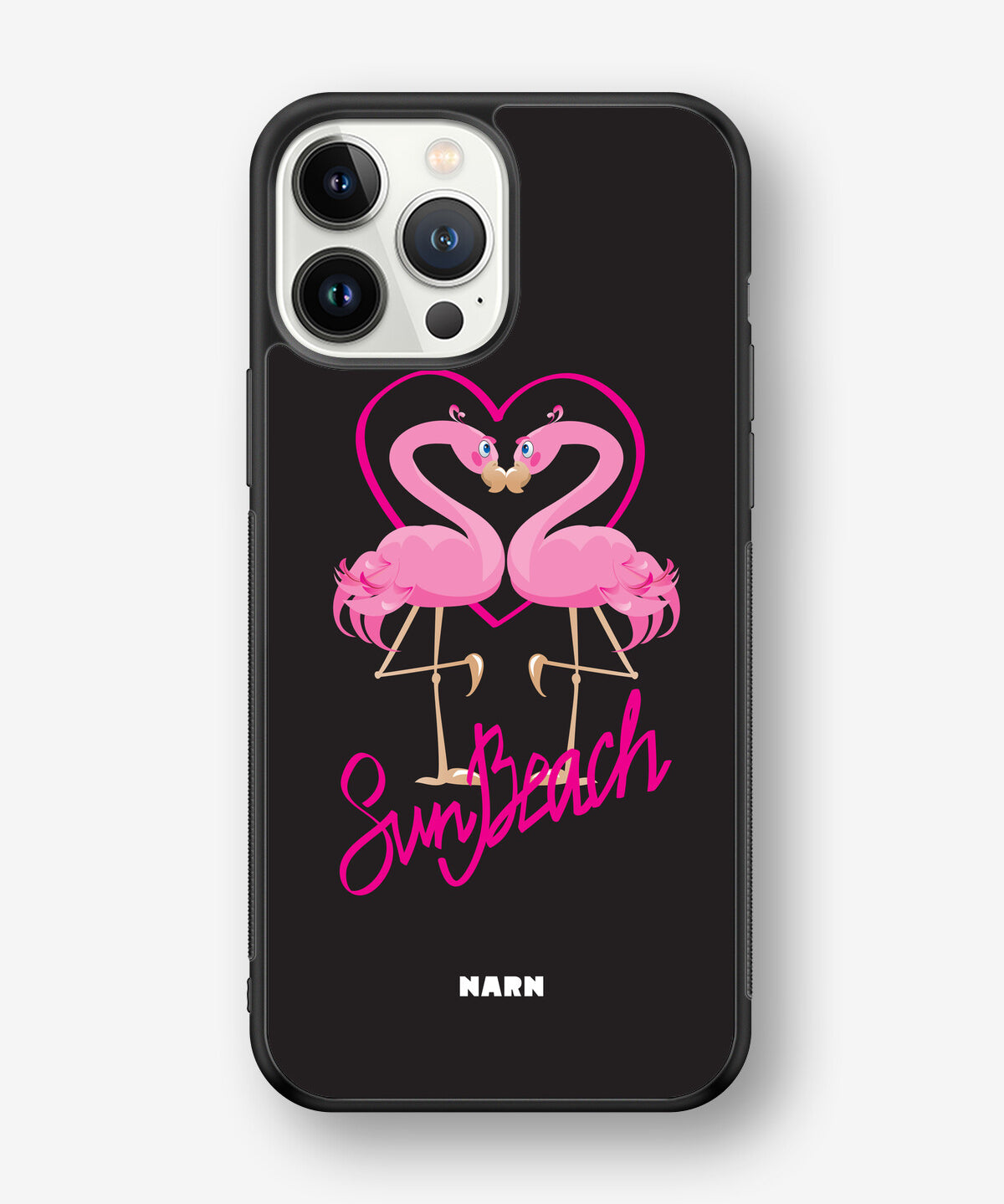 iPhone 13 Pro Max Hard Case – Beach Flamingo - View 1