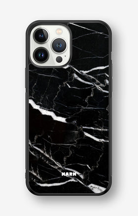 iPhone 13 Pro Max Hard Case – Black Marble - View 1