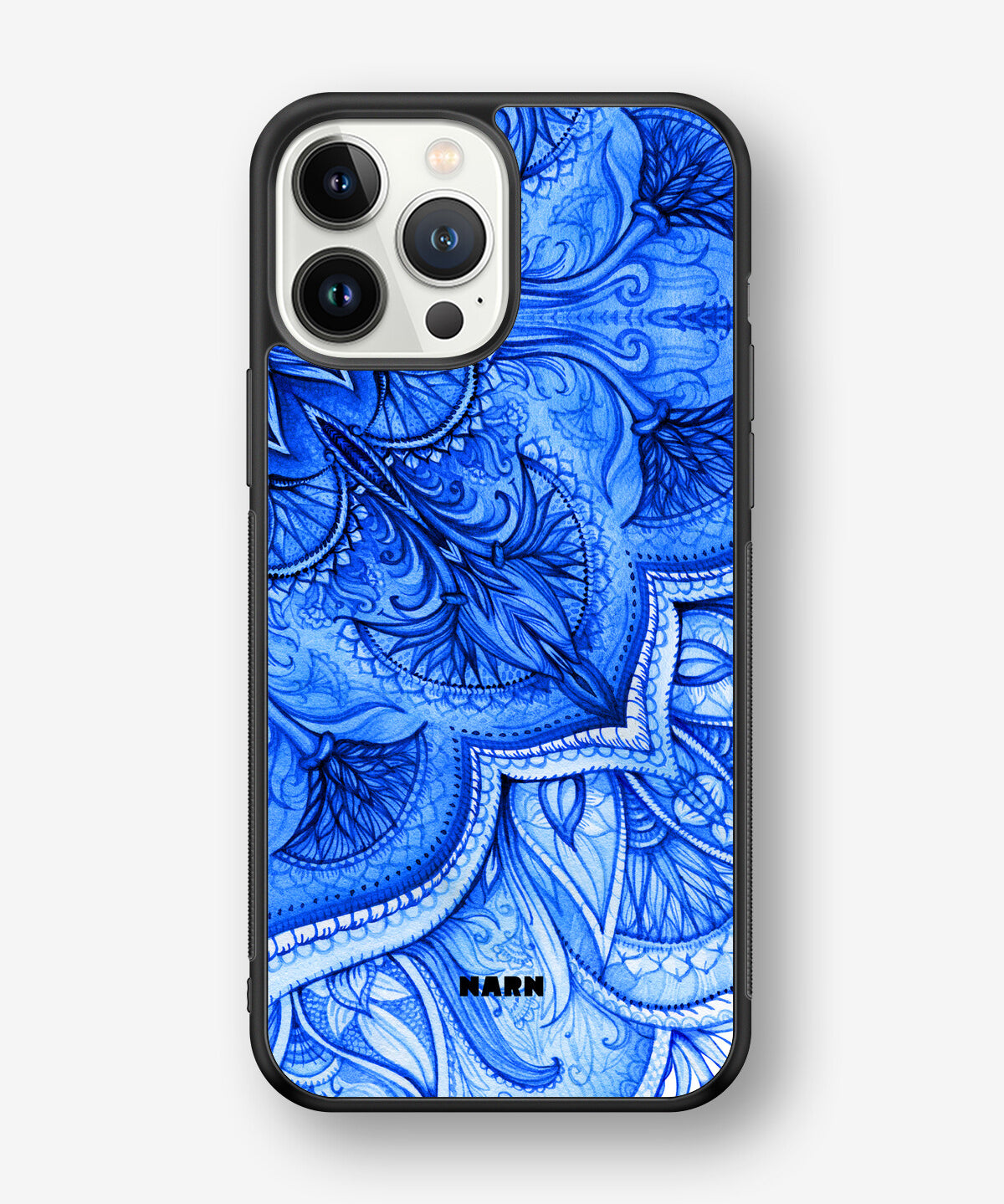 iPhone 13 Pro Max Hard Case – Blue Vintage - View 1
