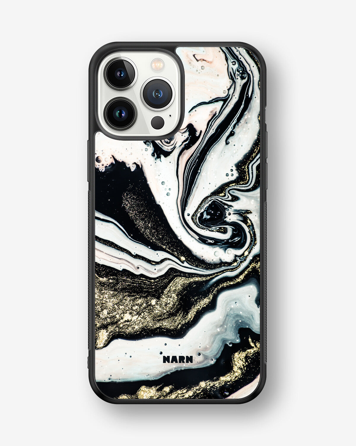 iPhone 13 Pro Max Hard Case – Golden Swirl - View 1