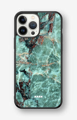 iPhone 13 Pro Max Hard Case – Green Marble - View 1