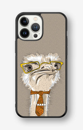 iPhone 13 Pro Max Hard Case – Hipster Ostrich - View 1