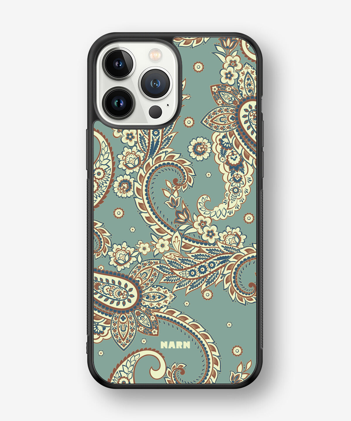iPhone 13 Pro Max Hard Case – Paisley Green - View 1