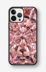 iPhone 13 Pro Max Hard Case – Pink Crystals - View 1