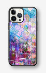 iPhone 13 Pro Max Hard Case – Purple Hearts - View 1