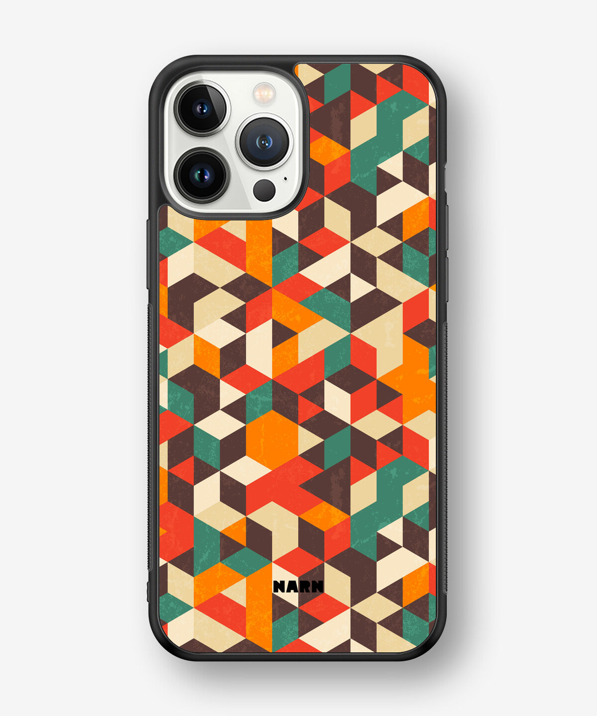 iPhone 13 Pro Max Hard Case – Retro Geometric - View 1