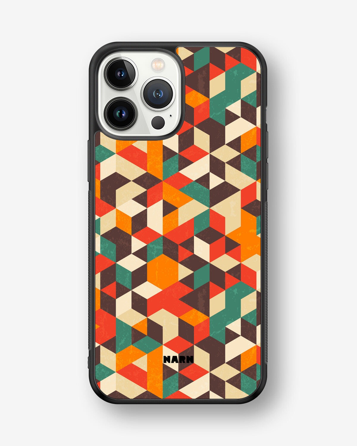 iPhone 13 Pro Max Hard Case – Retro Geometric - View 1