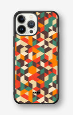 iPhone 13 Pro Max Hard Case – Retro Geometric - View 1
