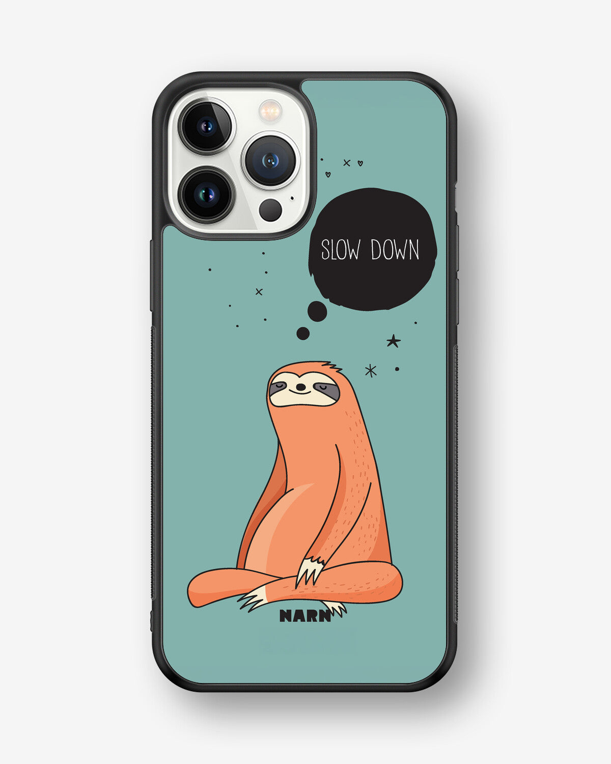 iPhone 13 Pro Max Hard Case – Slow Down Sloth - View 1