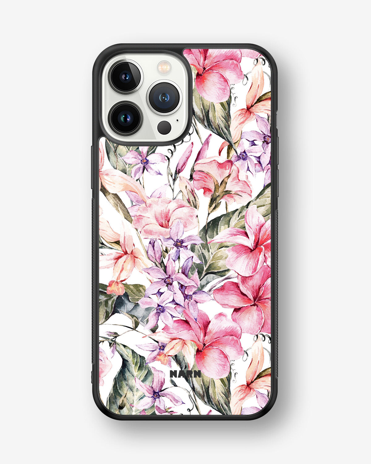 iPhone 13 Pro Max Hard Case – Watercolor Flowers - View 1