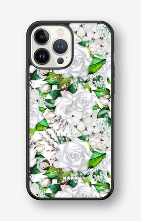 iPhone 13 Pro Max Hard Case – White Bloom - View 1