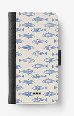 iPhone 13 Pro Max Wallet Case - Blue Catch - View 1