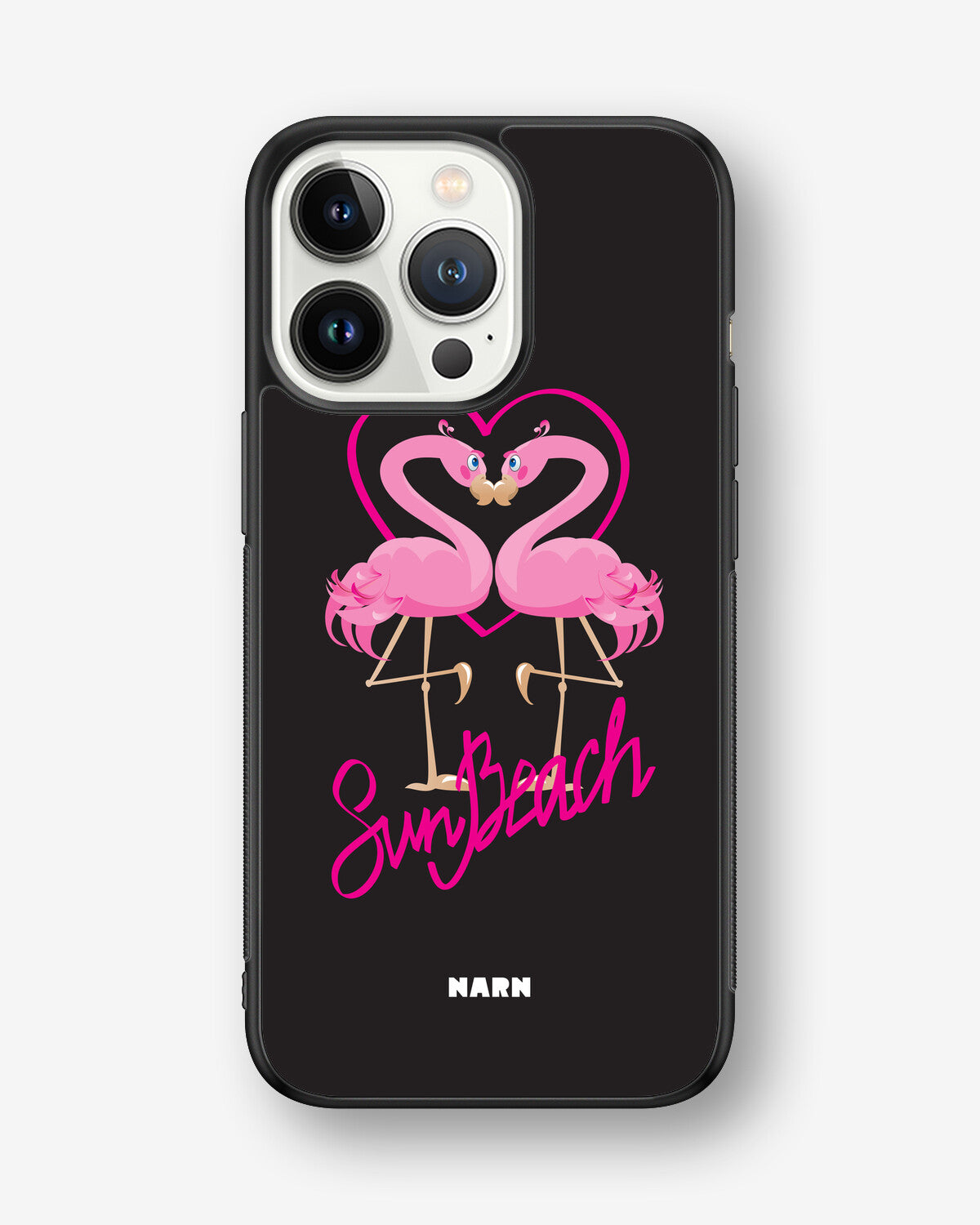 iPhone 13 Pro Hard Case – Beach Flamingo - View 1
